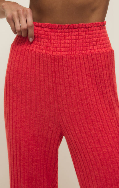 Dawn Smocked Silky Rib Pant