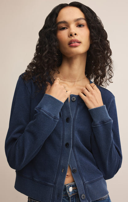 Daily Knit Denim Cardigan