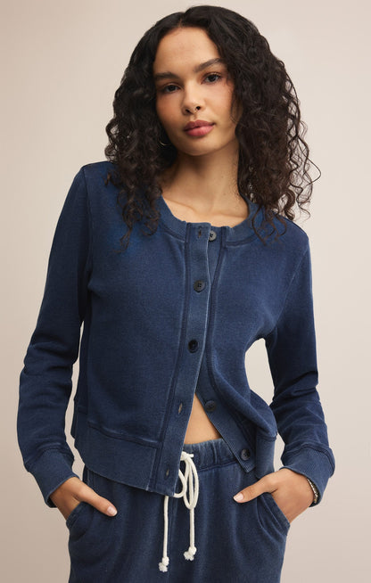 Daily Knit Denim Cardigan