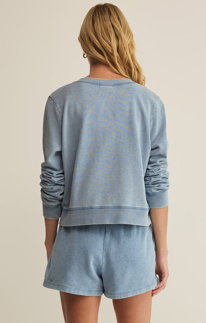 Daily Knit Denim Cardigan