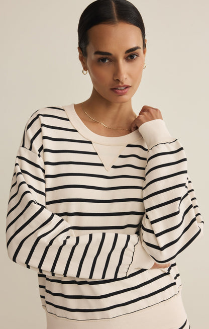 Stand Out Striped Modal Sweatshirt