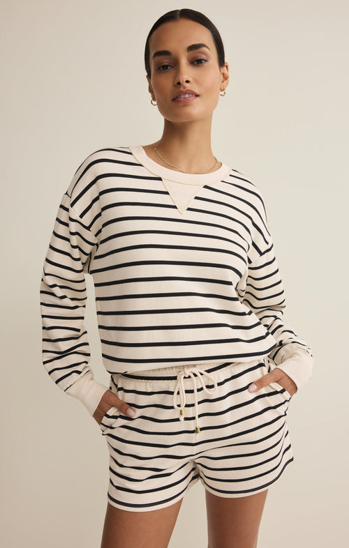 Stand Out Striped Modal Sweatshirt