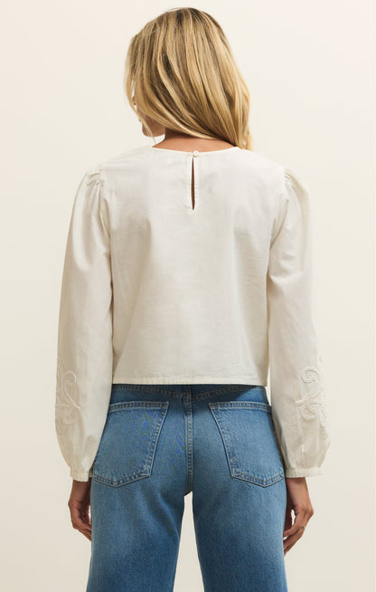 Tatiana Embroidered Cropped Top