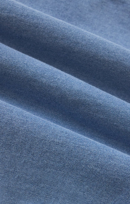 Reese Jersey Denim Button Up