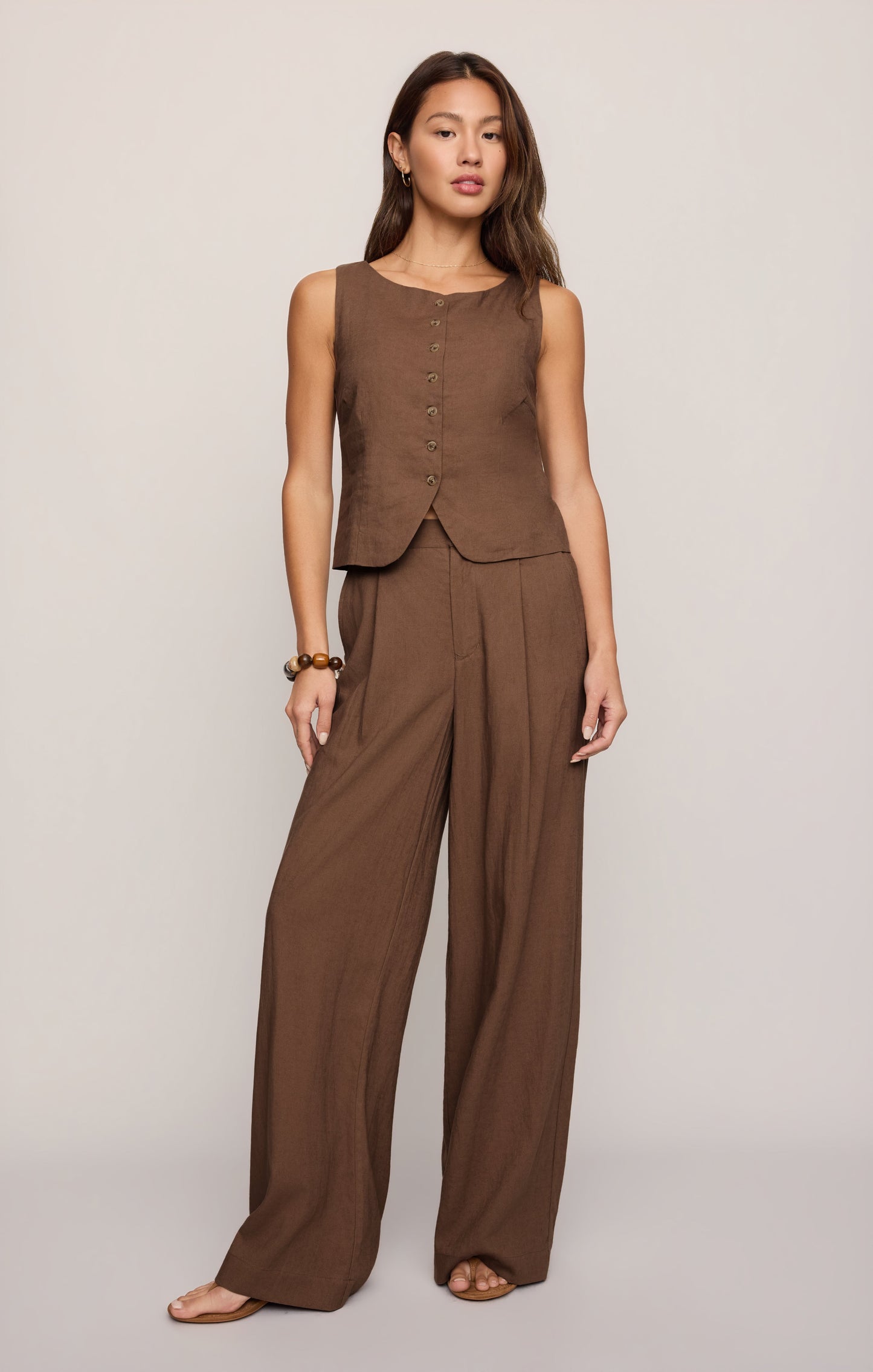 Roman Linen Vest