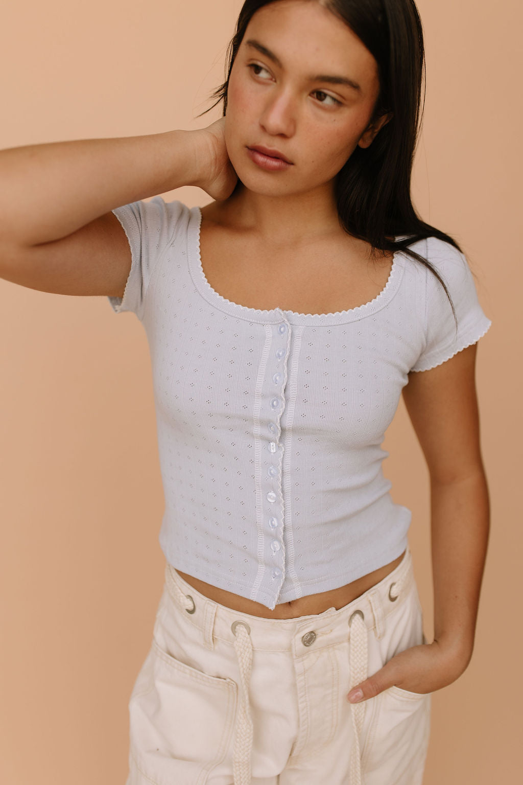 FINAL SALE - Millie Pointelle Top