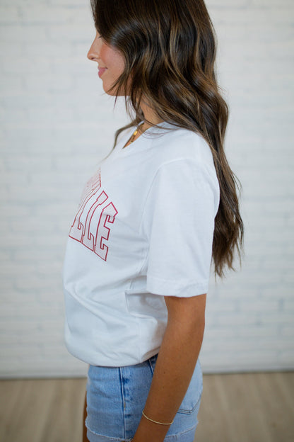 Trussville V-Neck Tee - White
