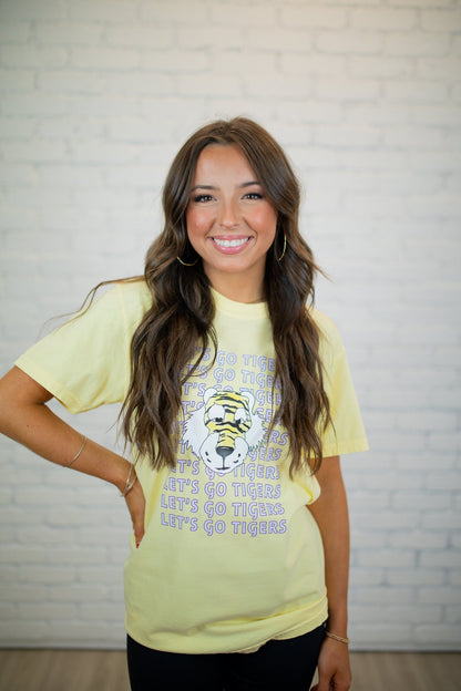 Let’s Go Tigers Tee - Butter