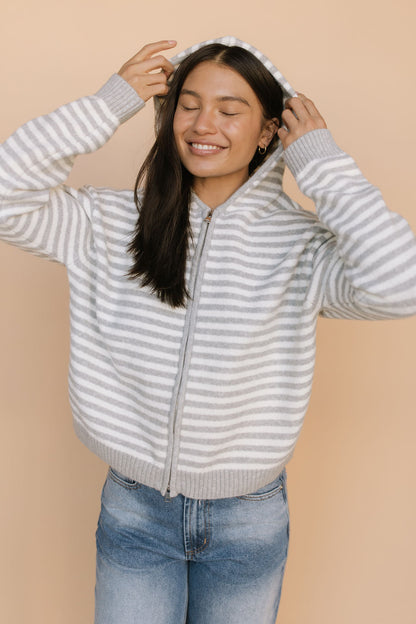 Myles Stripe Hooded Jacket