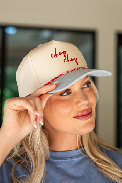 Chop Chop Embroidery Light Denim Hat