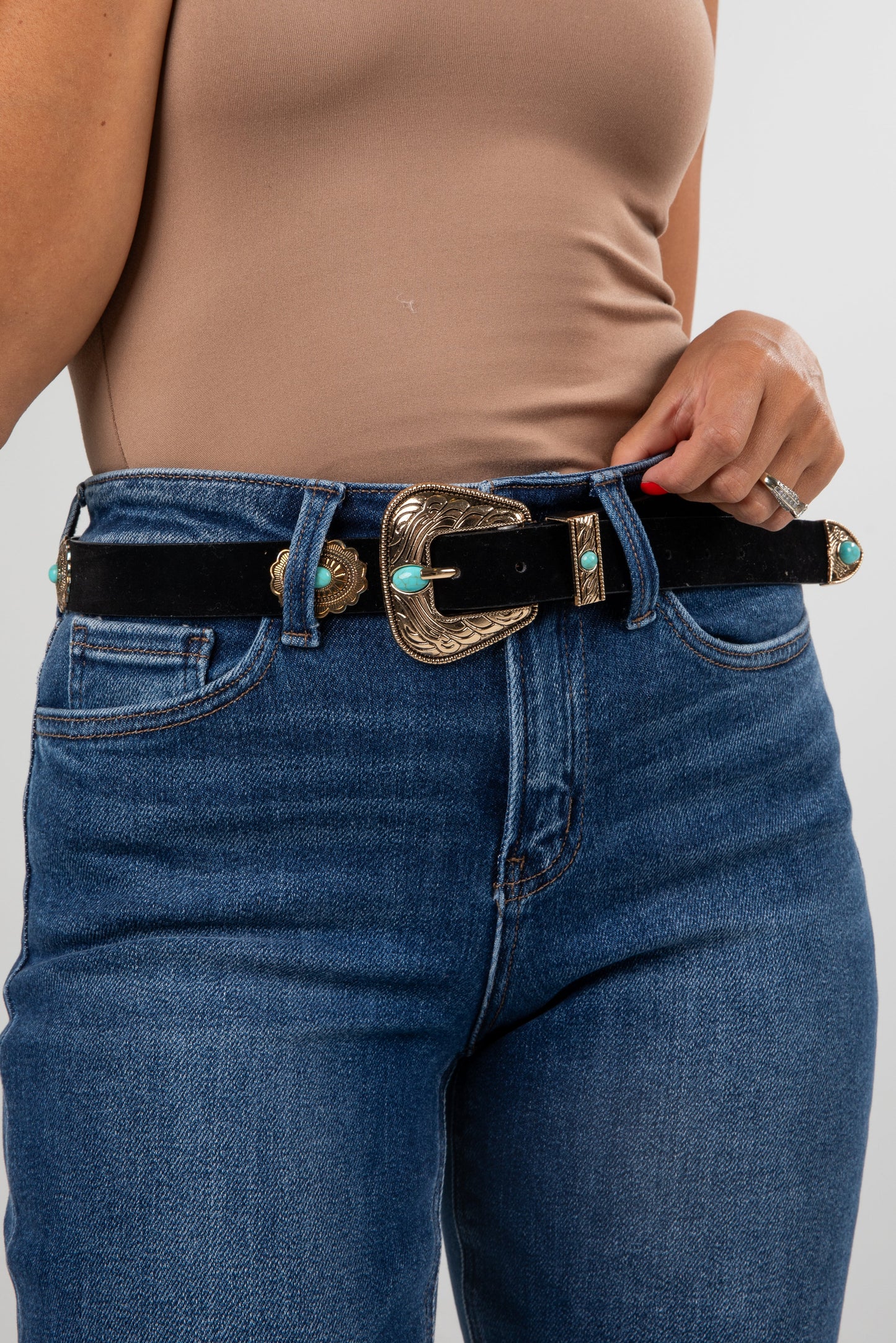 Cowgirl Favorite Black Western Belt