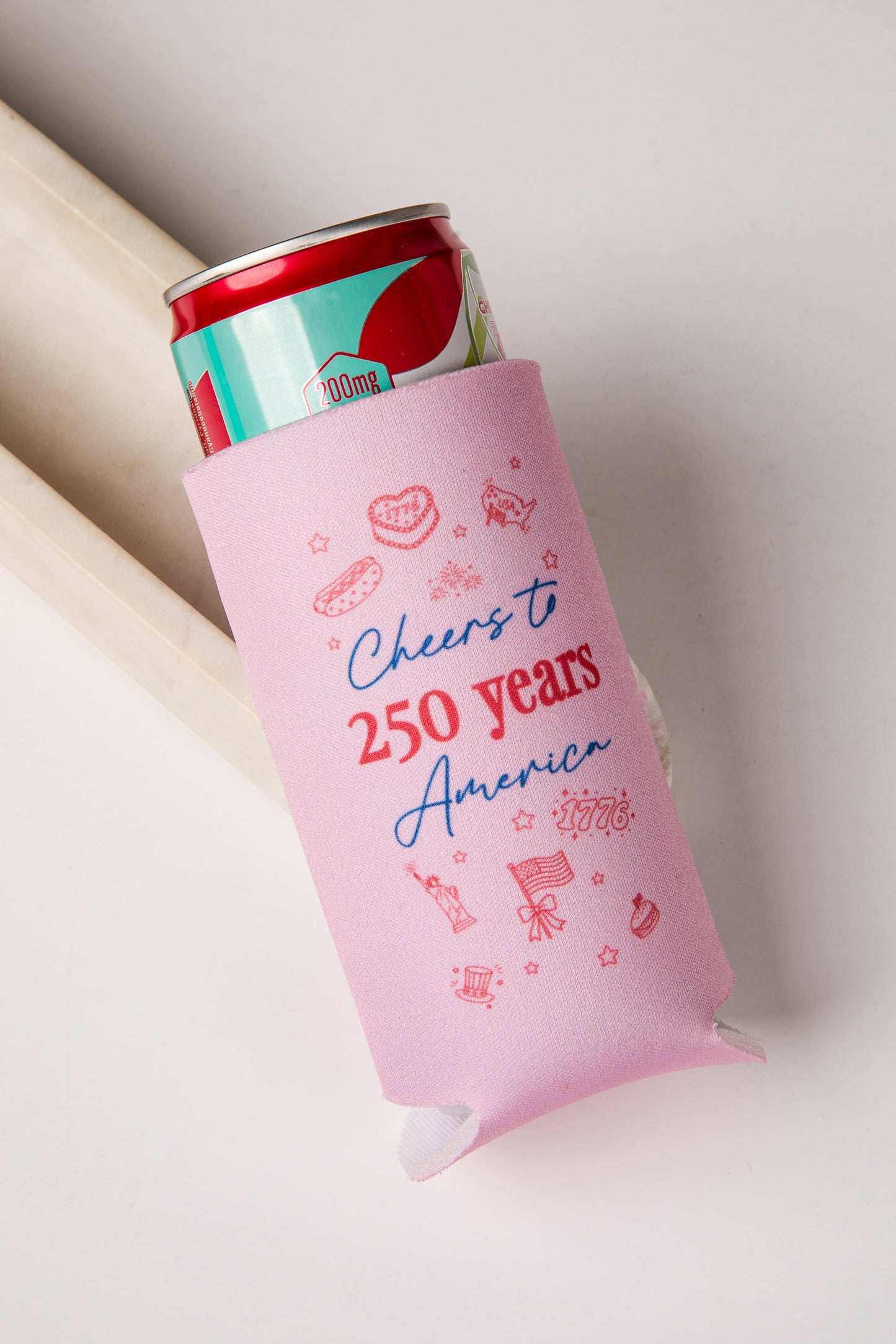 Dress Up 4TH Of July Slim Koozie