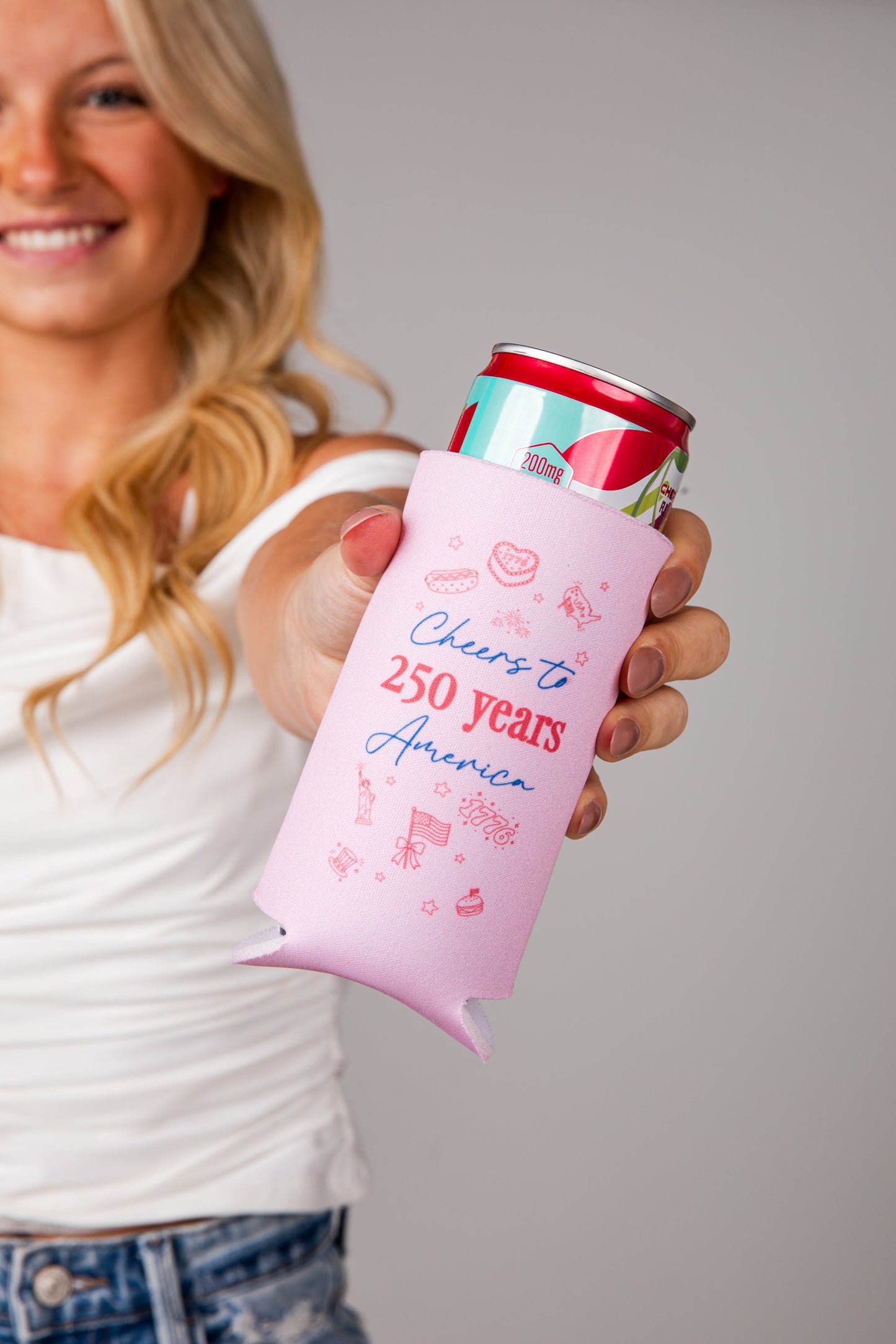 Dress Up 4TH Of July Slim Koozie