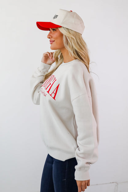 Beige Georgia Tailgating Club Sweatshirt