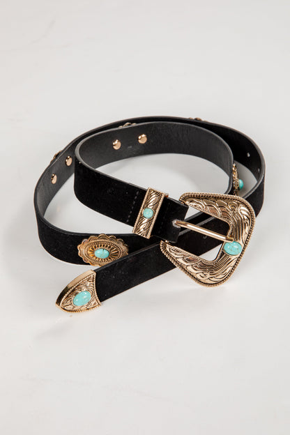 Cowgirl Favorite Black Western Belt