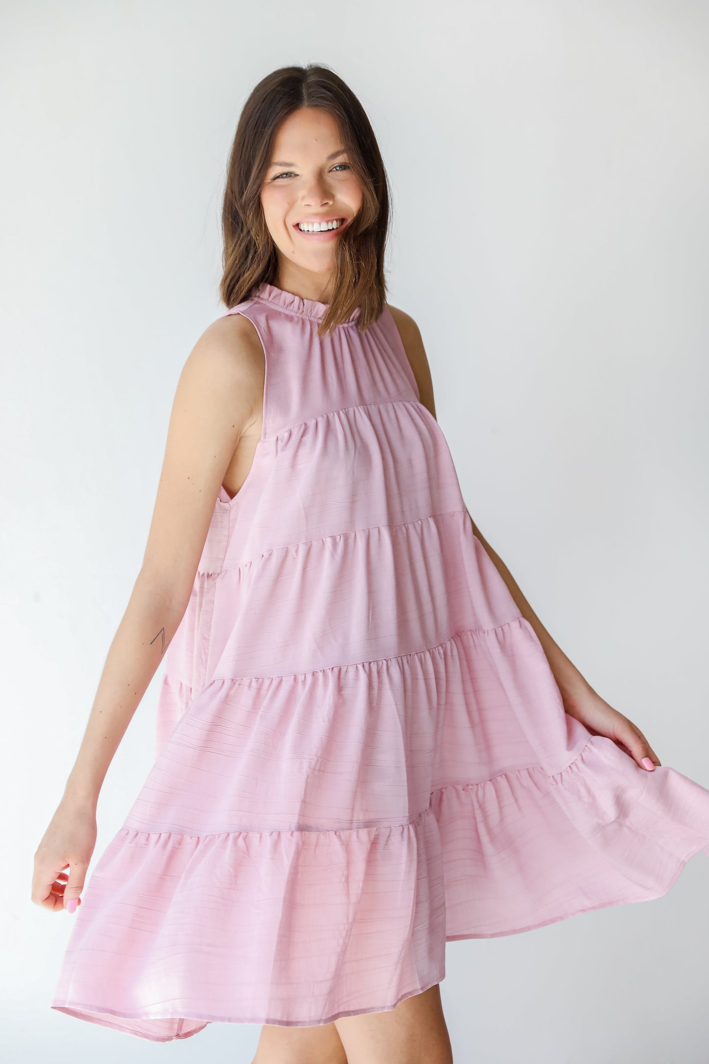 Days Of Beauty Tiered Mini Dress