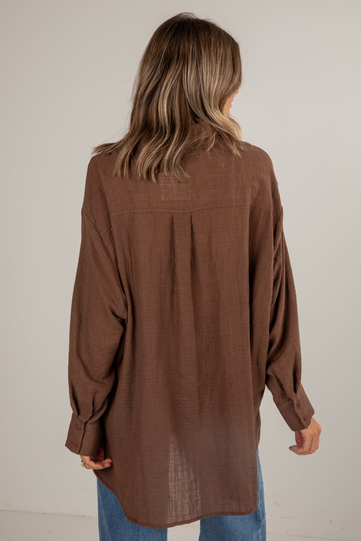 Allison Oversized Button-Up Blouse