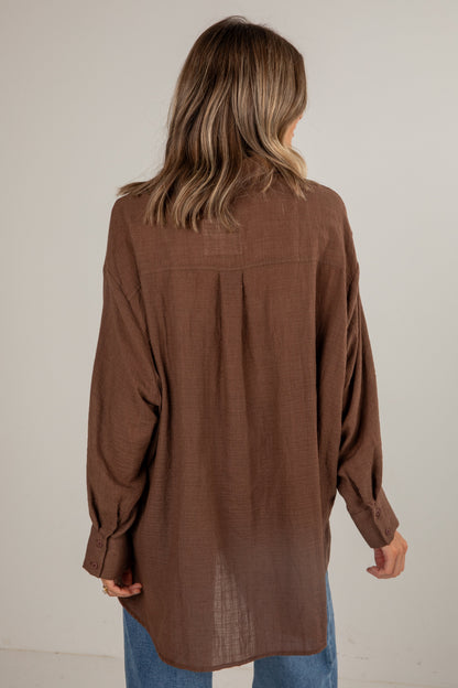 Allison Oversized Button-Up Blouse