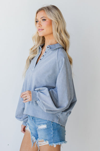 Bright And Cheery Collared Pullover