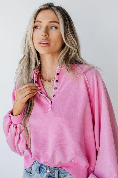 Bright And Cheery Collared Pullover