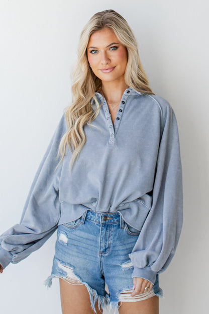 Bright And Cheery Collared Pullover