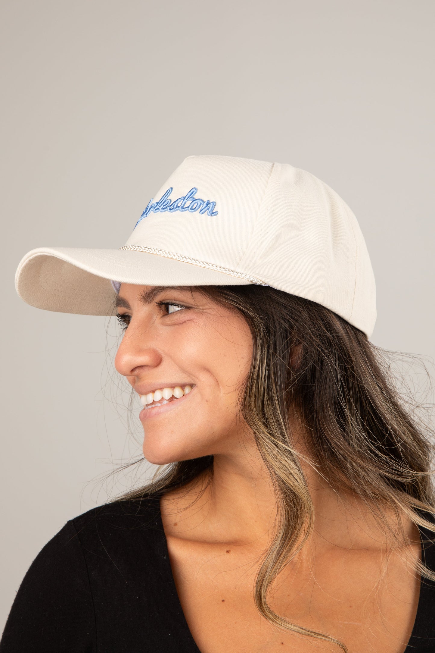 Charleston Script Embroidered Hat