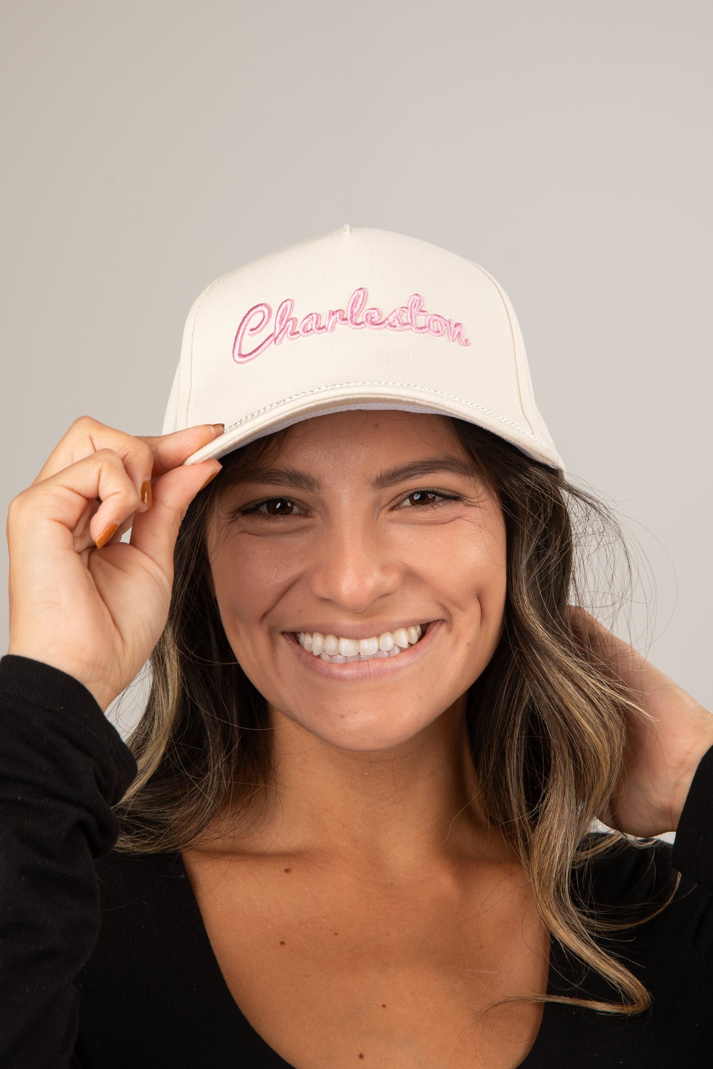 Charleston Script Embroidered Hat