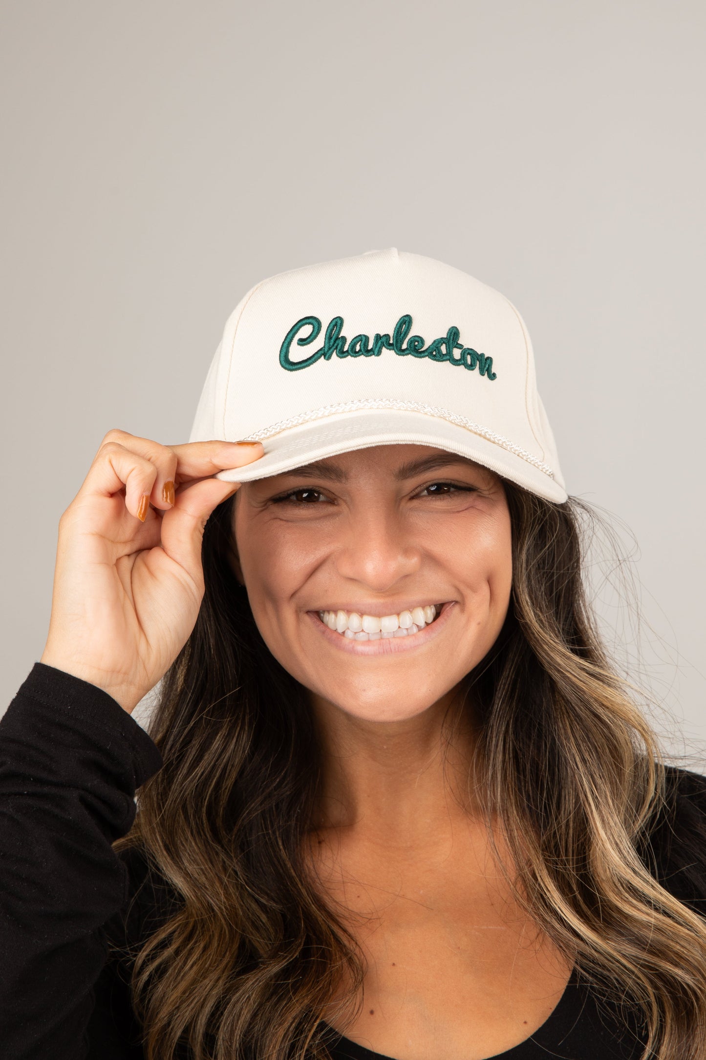 Charleston Script Embroidered Hat