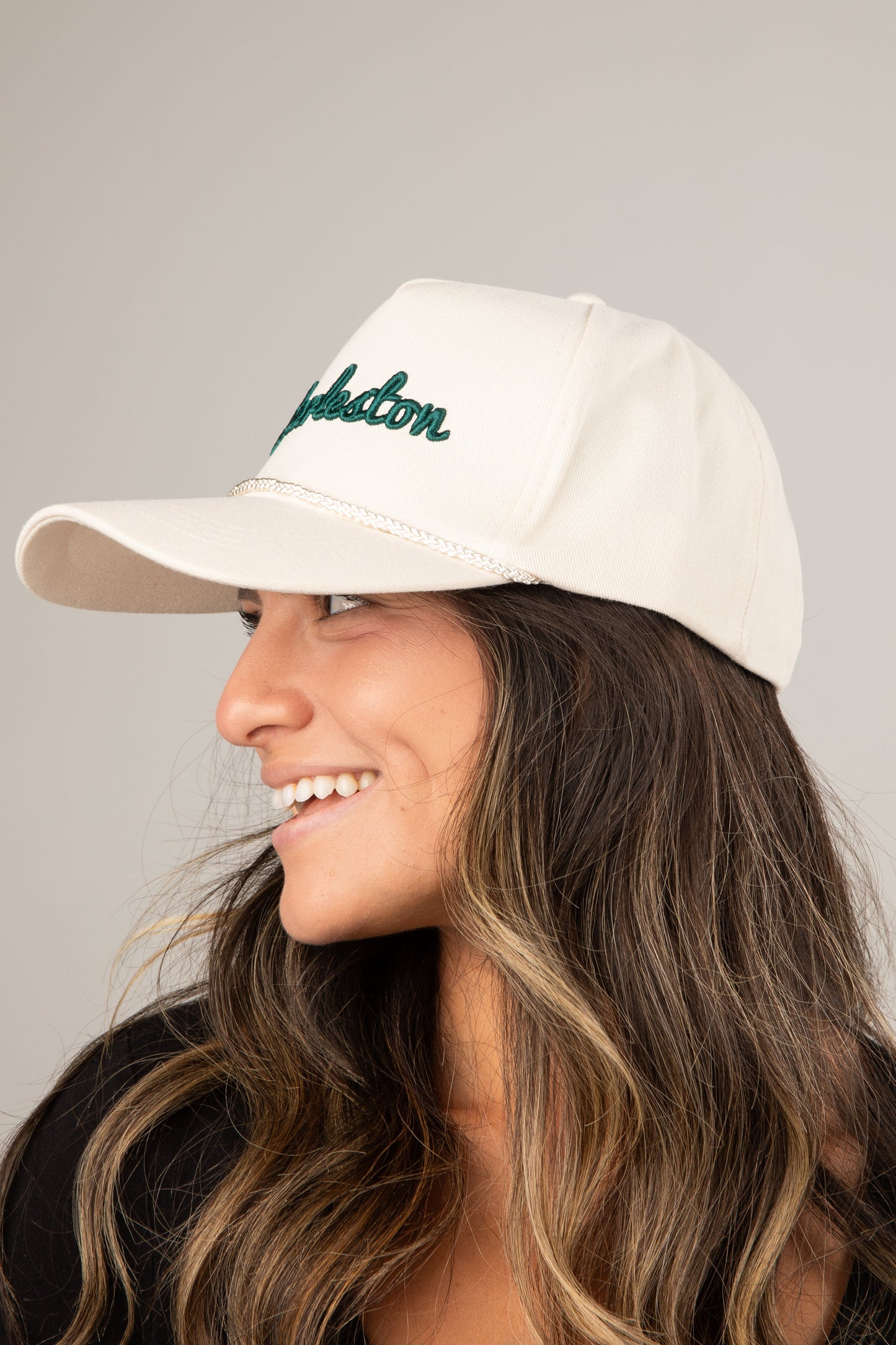 Charleston Script Embroidered Hat