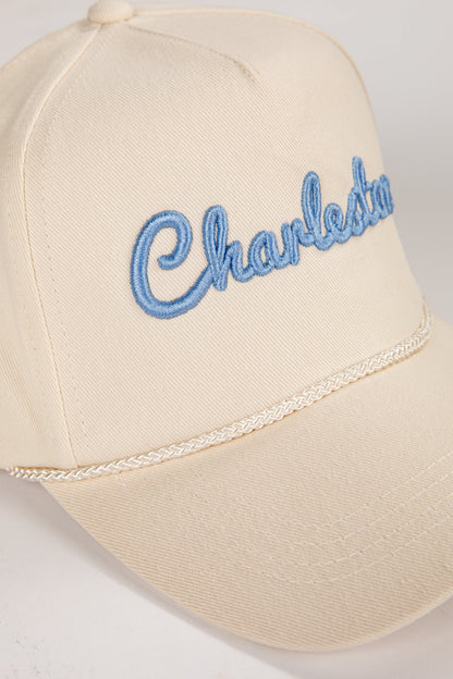 Charleston Script Embroidered Hat