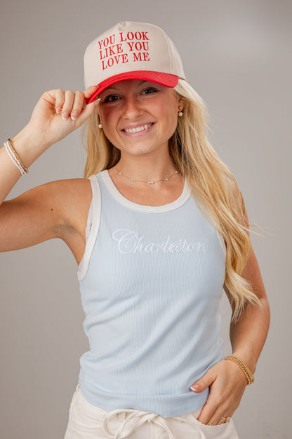 Charleston Script Ribbed Tank