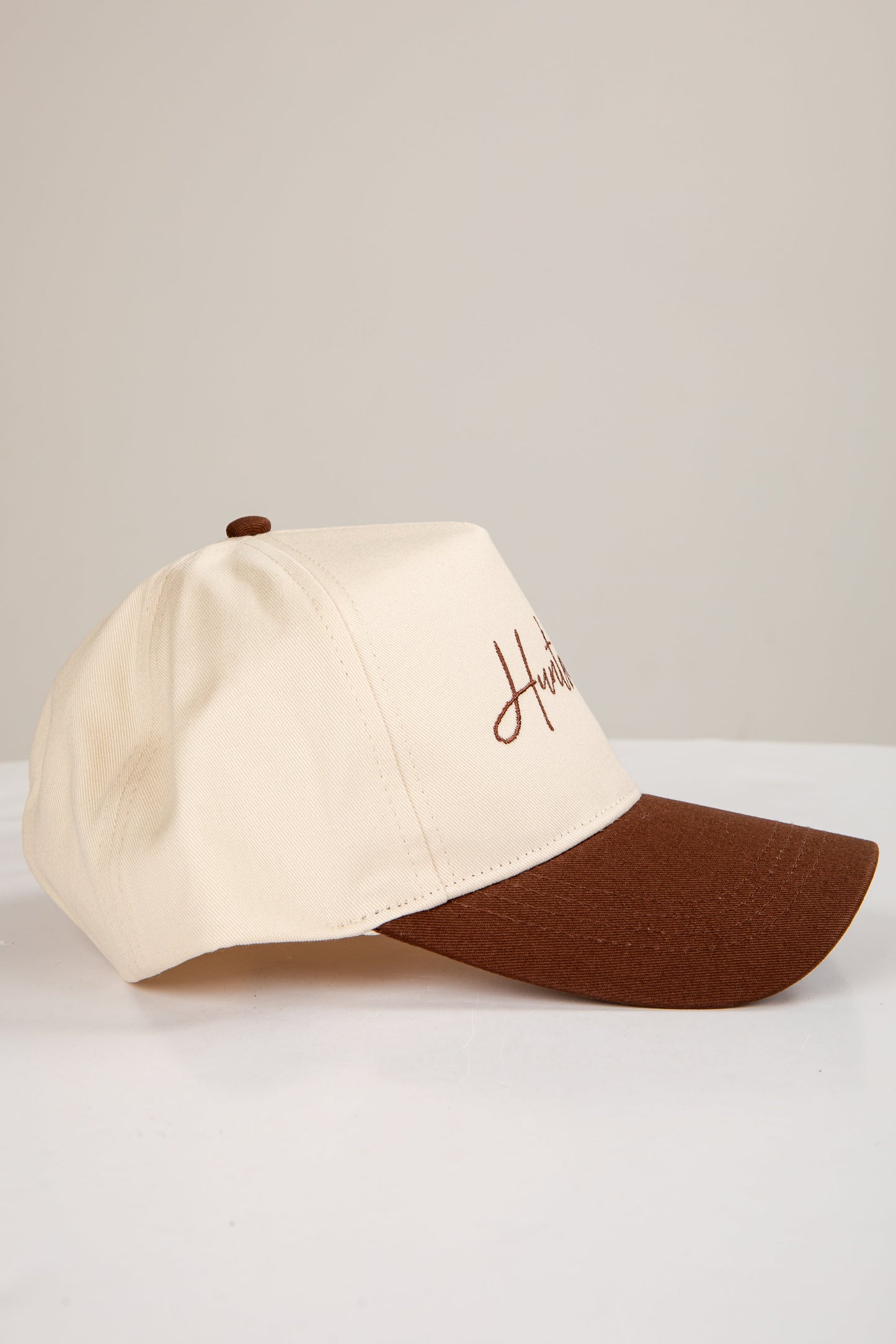 Brown Huntsville Script Embroidered Hat