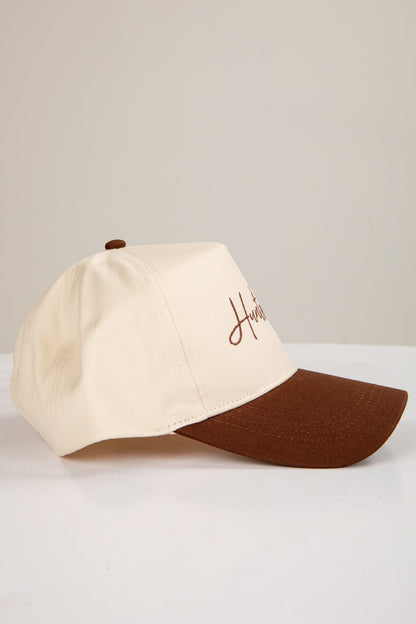 Brown Huntsville Script Embroidered Hat