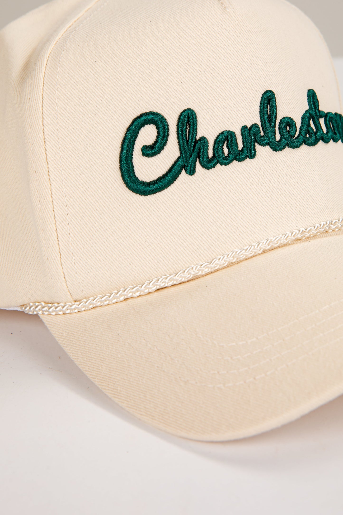 Charleston Script Embroidered Hat
