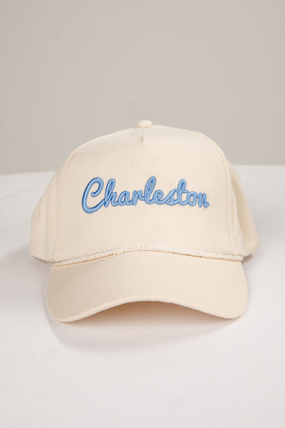 Charleston Script Embroidered Hat