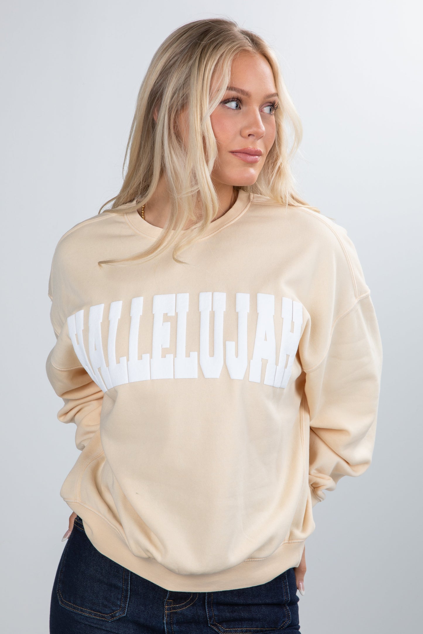 Cream Hallelujah Sweatshirt