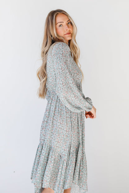 Bloom With A View Floral Midi Dress