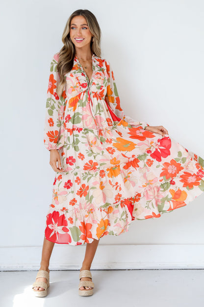 Best Bouquet Floral Maxi Dress