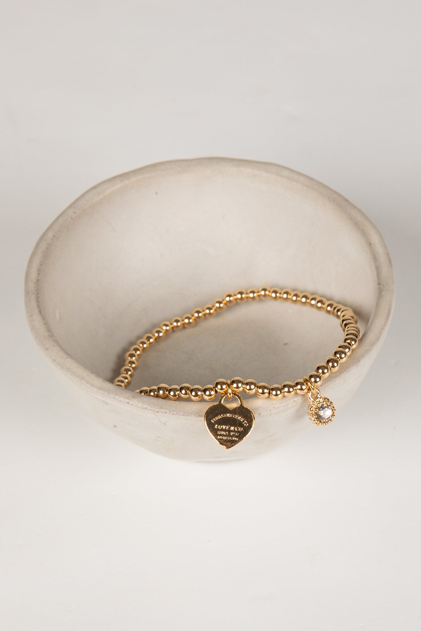 Bella Gold Beaded Chain Bracelet