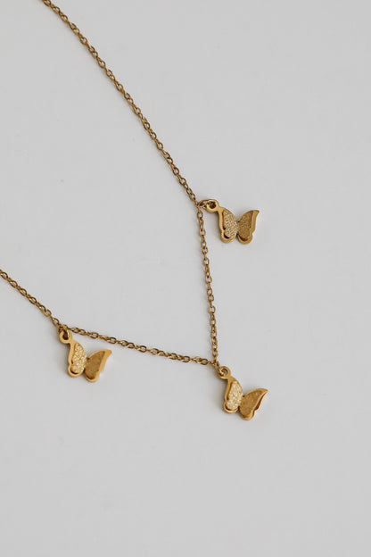 Ariana Gold Butterfly Charm Anklet