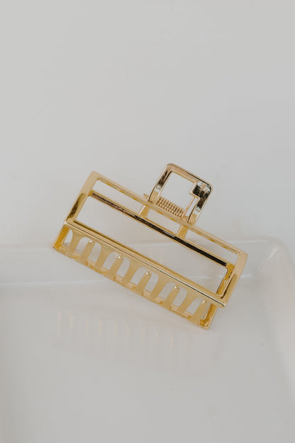 Allie Gold Claw Hair Clip