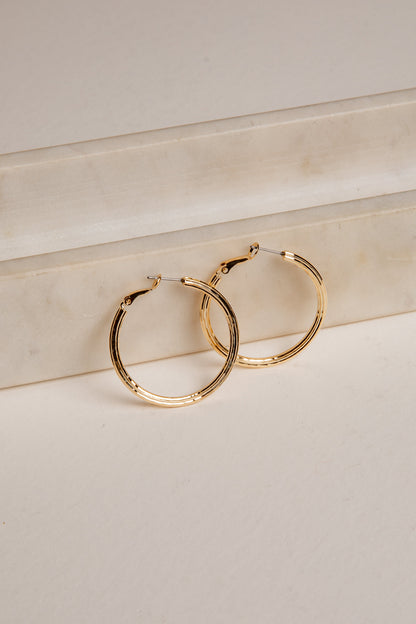 Bella Gold Hoop Earrings