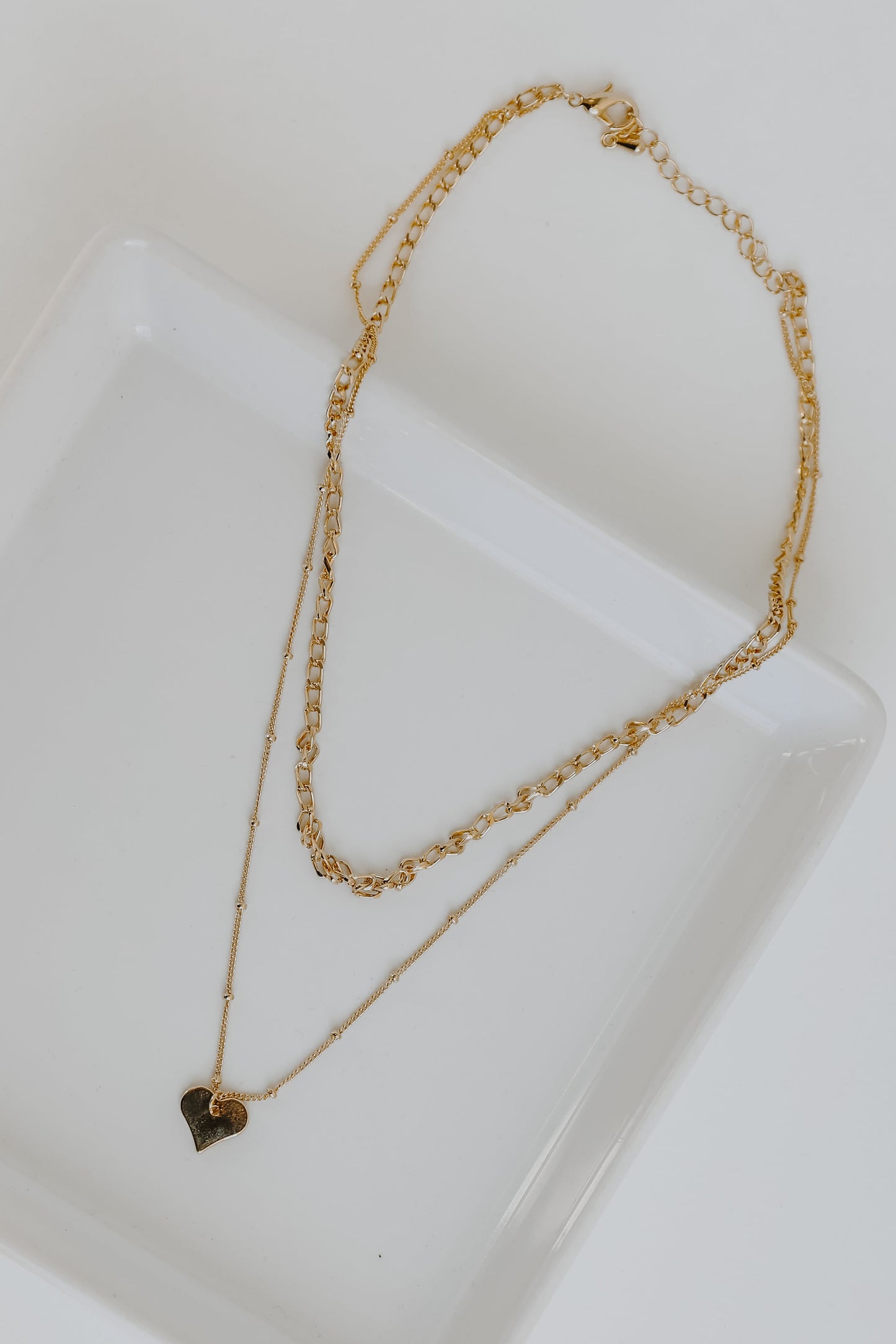 Alexis Gold Heart Layered Necklace