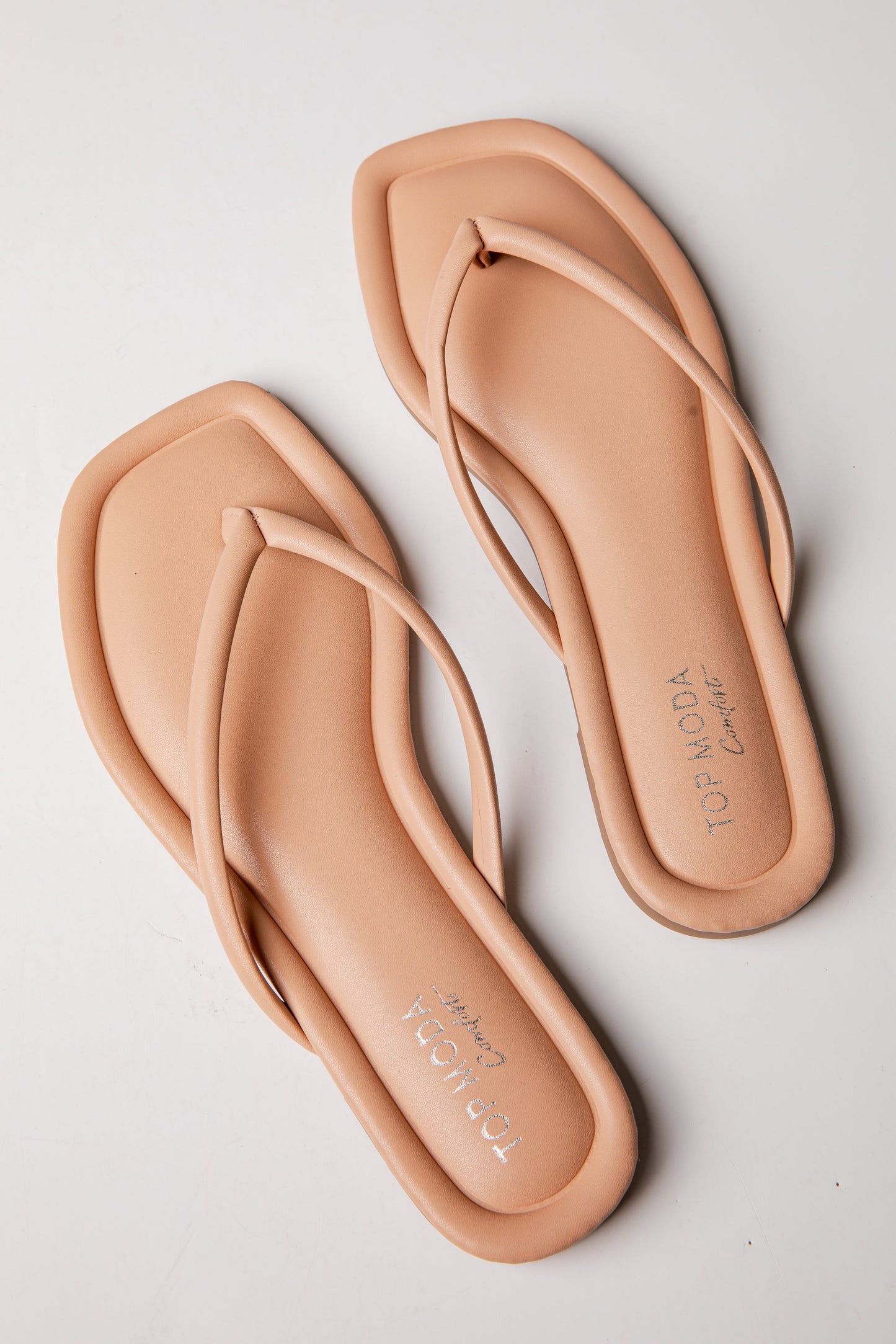 Effortless Days Nude Double Strap Slide Sandals