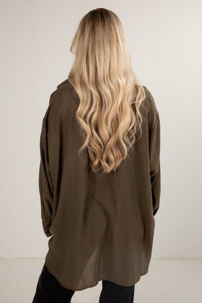 Allison Oversized Button-Up Blouse