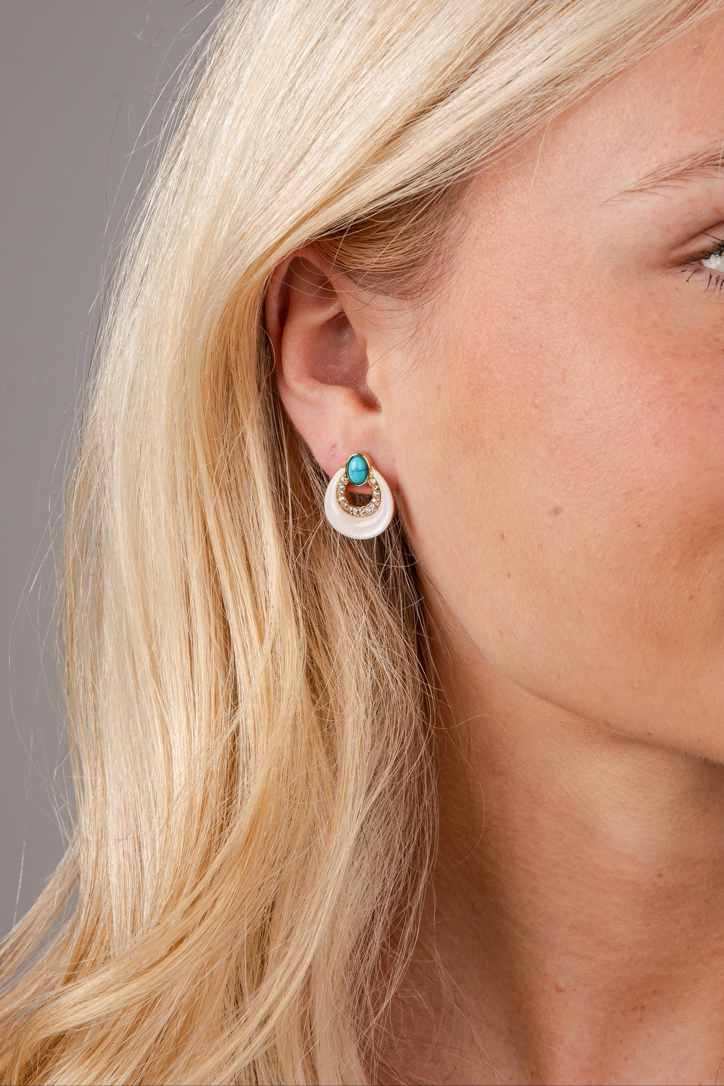 Adysen Pearl White Drop Earrings