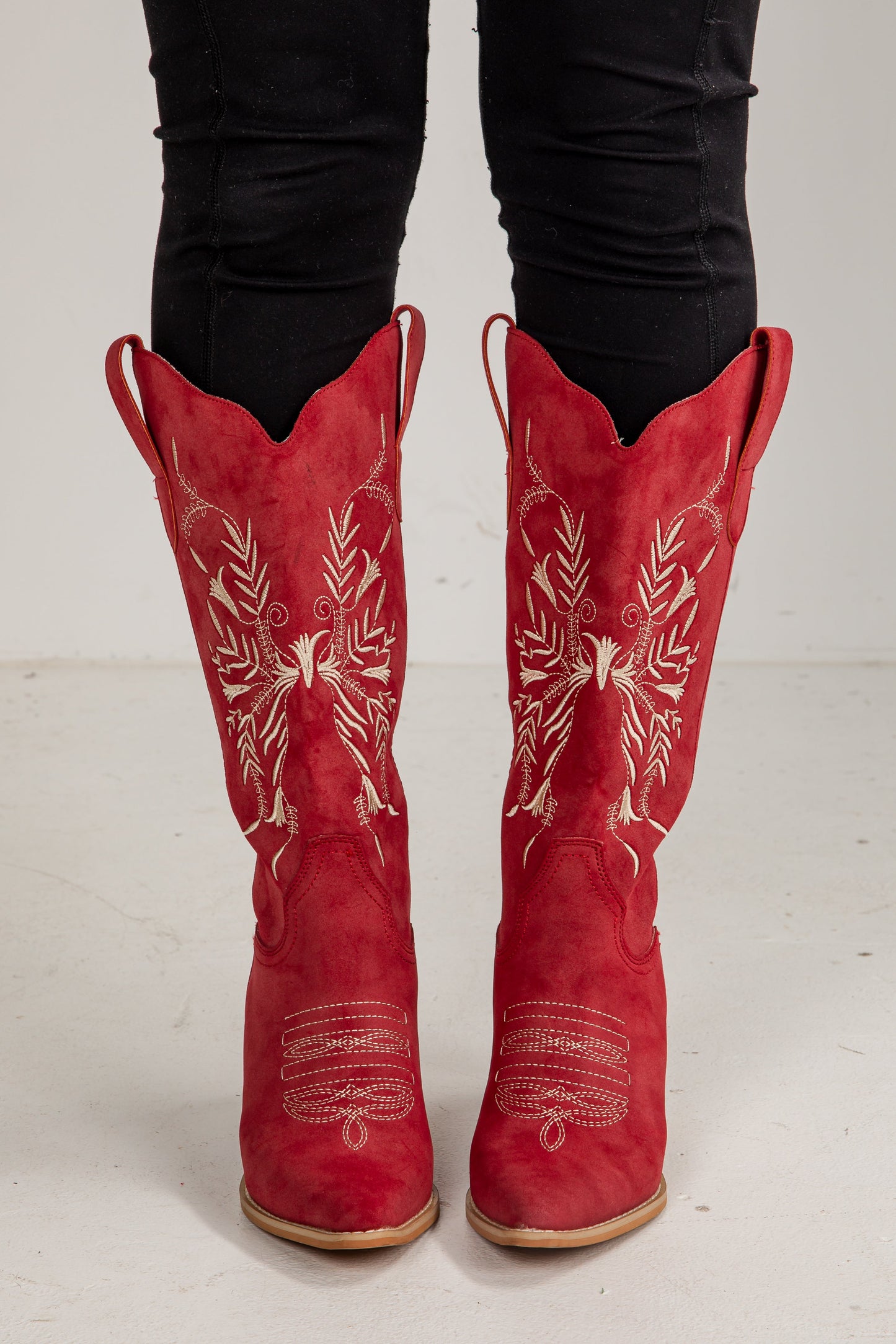 Always A Step Ahead Red Western Boots