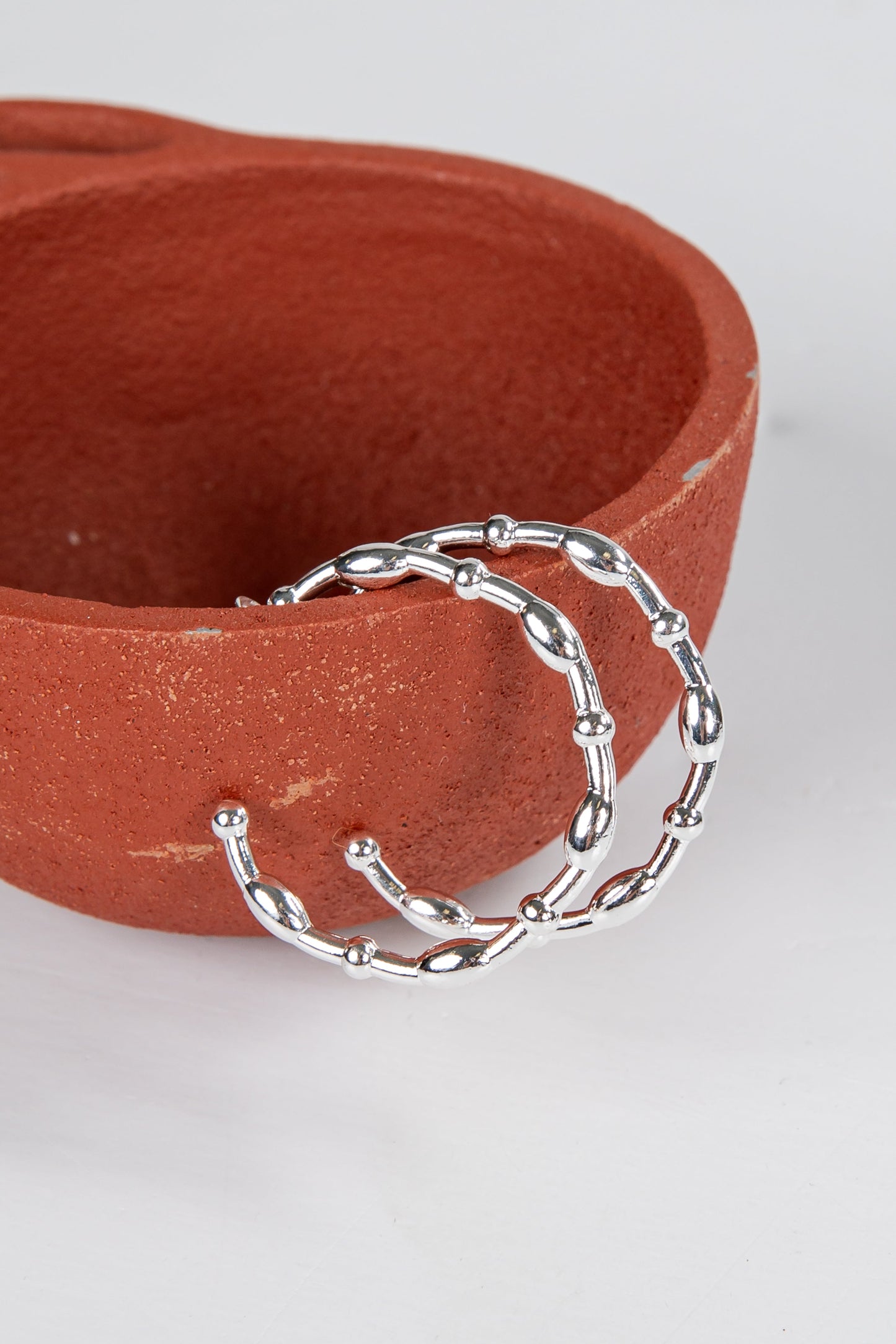 Carmen Textured Hoop Earrings