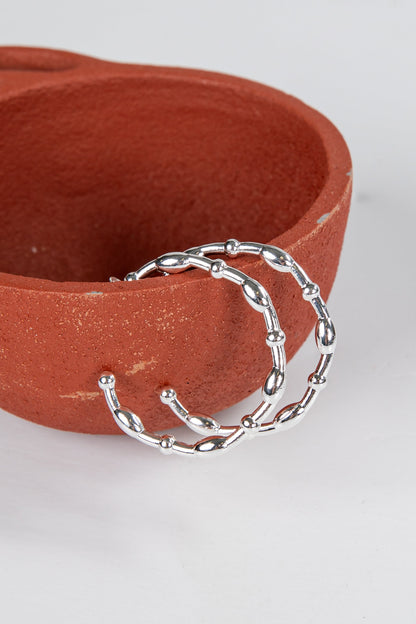 Carmen Textured Hoop Earrings