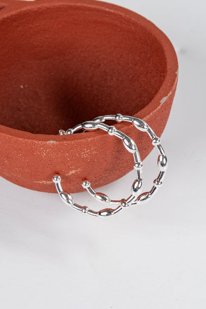 Carmen Textured Hoop Earrings